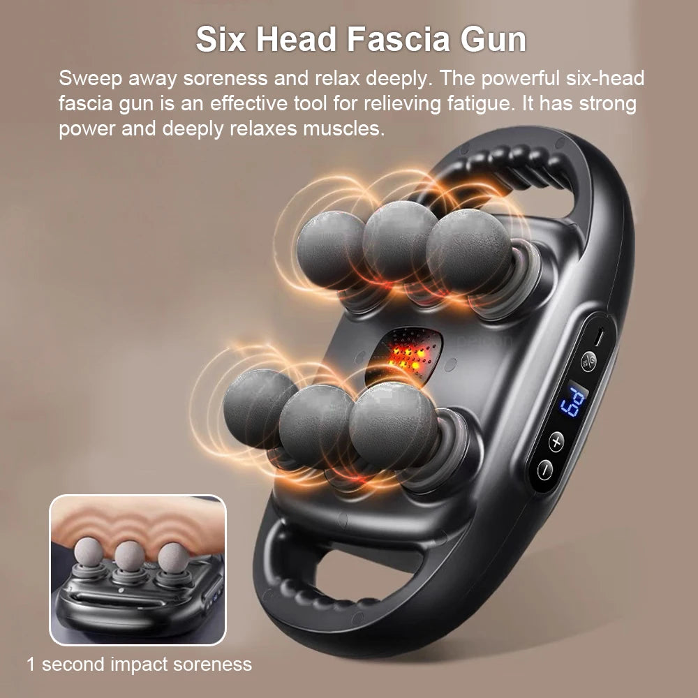 Professional Six-Head Massage Gun