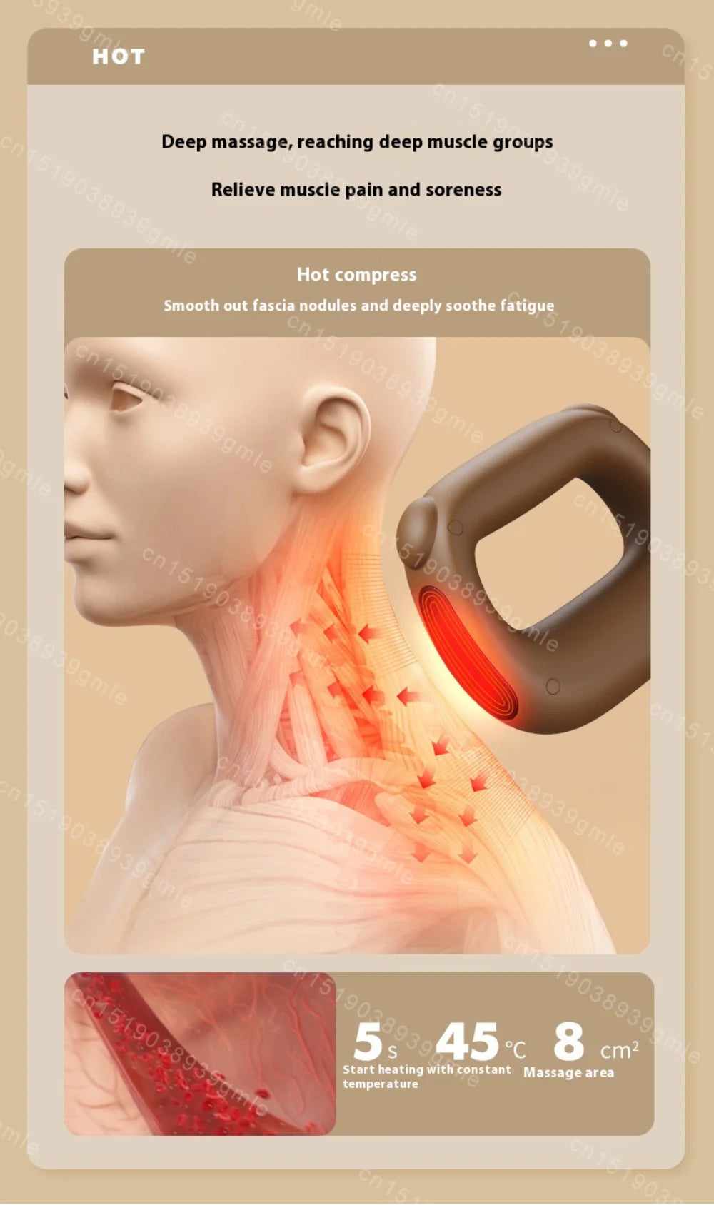 Fascia Vibration Mini Massage Ring