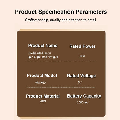 Professional Six-Head Massage Gun