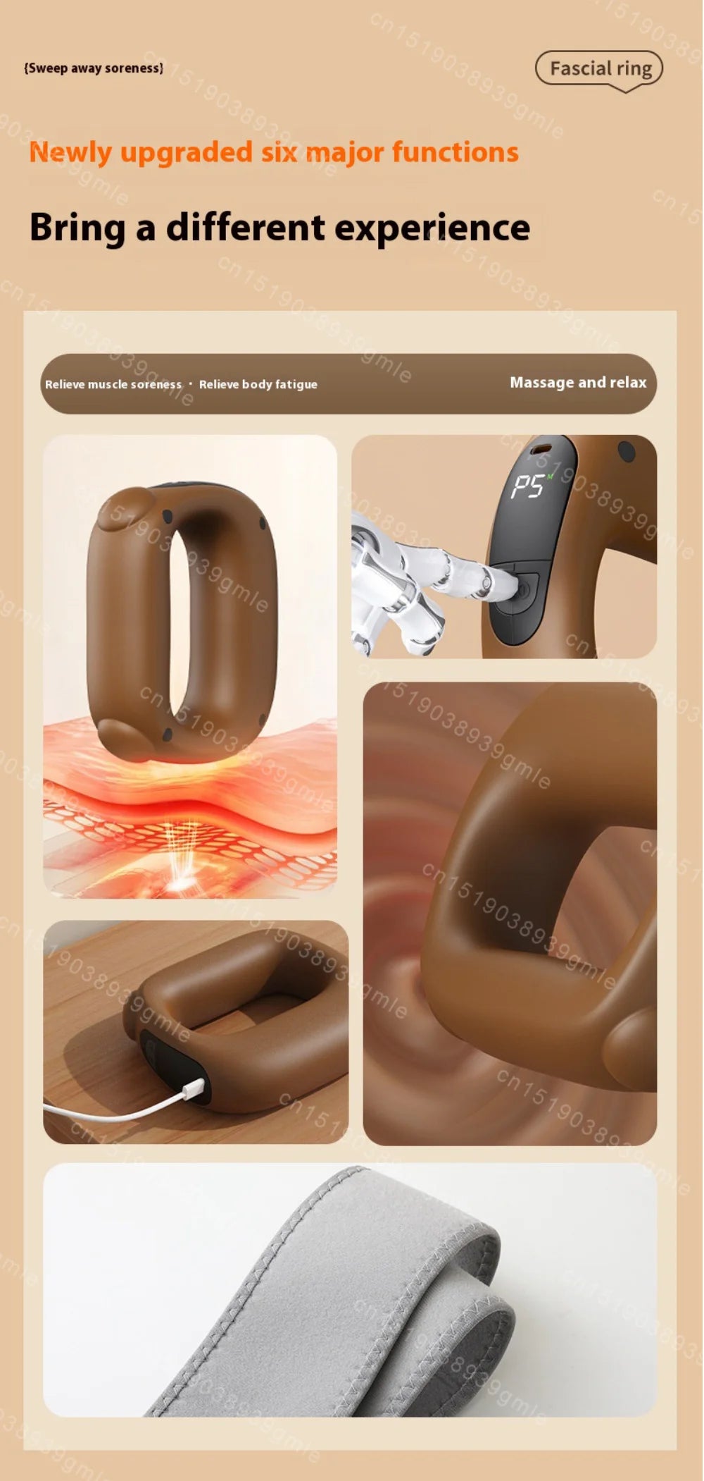 Fascia Vibration Mini Massage Ring